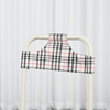 Fabric-Back Powder-Coated Iron Pipe Commode Chair