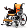 Highly stable foldable electric wheelchair with anti-tipping device