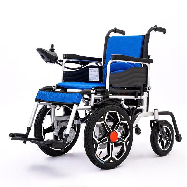 Highly stable foldable electric wheelchair with anti-tipping device