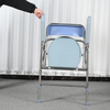 Height Adjustable Stainless Steel Commode Chair with Plastic Armrests