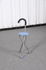 Foldable 3-Leg Stainless Steel Cane Stool