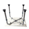 Height Adjustable Aluminium Alloy Shower Chair with Drainage Holes
