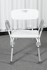 Height-Adjustable Aluminium Alloy Shower Chair with Armrests