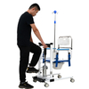 Hydraulic Lift Patient Transfer Chair with Thickened Steel Frame