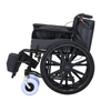 WidePlus Foldable Manual Wheelchair with Anti-Tipping Support