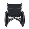 Wide Seat Foldable Manual Wheelchair with Anti-Tipping Support & Flip-Up Armrests