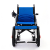 Highly stable foldable electric wheelchair with anti-tipping device
