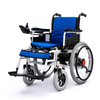 Highly stable foldable electric wheelchair with anti-tipping device