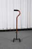 10-Level Adjustable Bronze 4-Leg Aluminum Alloy Walking Cane