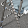 Height Adjustable Stainless Steel Commode Chair with Plastic Armrests