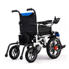 Highly stable foldable electric wheelchair with anti-tipping device