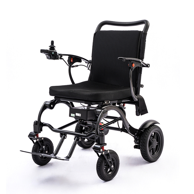 Lightweight Foldable Carbon Fiber Material Electric Wheelchair with Lithium Battery 