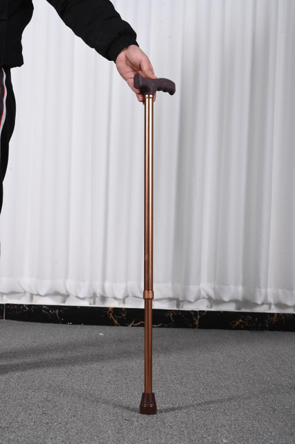 10-Level Adjustable Aluminum Alloy Bronze Walking Cane