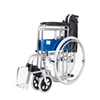Foldable Premium Manual Wheelchair with Electroplated Frame And Toilet