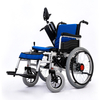 Highly stable foldable electric wheelchair with anti-tipping device