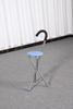 Foldable 3-Leg Stainless Steel Cane Stool