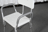 Height-Adjustable Aluminium Alloy Shower Chair with Armrests