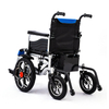 Highly stable foldable electric wheelchair with anti-tipping device