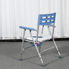 Foldable Height-Adjustable Stainless Steel Commode Chair