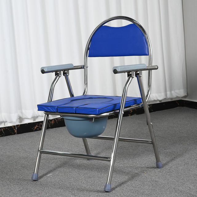 Heavy-Duty Stainless Steel Commode Chair 