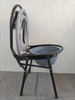 Foldable Powder-Coated Iron Pipe Commode Chair