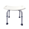 Height Adjustable Aluminium Alloy Shower Chair with Drainage Holes