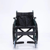 High Quality Foldable Manual Wheelchair with Dark Green Frame