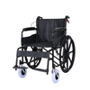 WidePlus Foldable Manual Wheelchair with Anti-Tipping Support