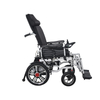 High-backed foldable electric wheelchair with anti-tipping device