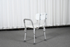 Height-Adjustable Aluminium Alloy Shower Chair with Armrests