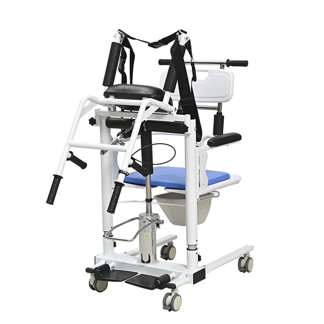 Hydraulic Lift Patient Transfer Chair with Sponge Cushion