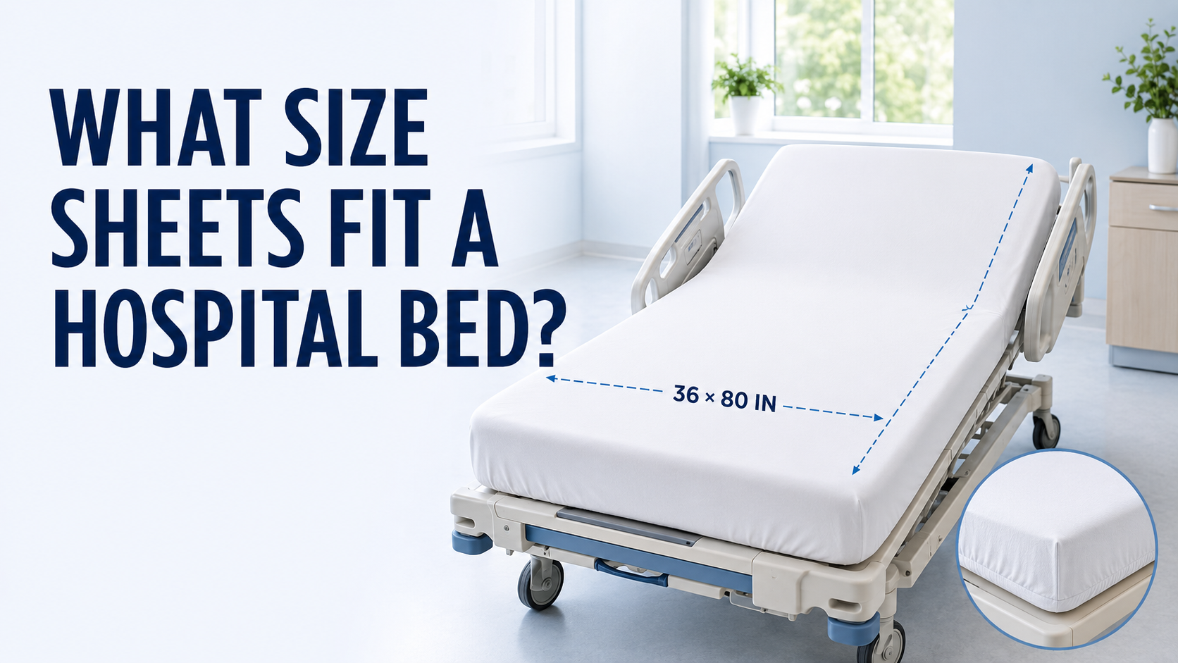 Welche Bettlakengr&ouml;&szlig;e passt in ein Krankenhausbett?