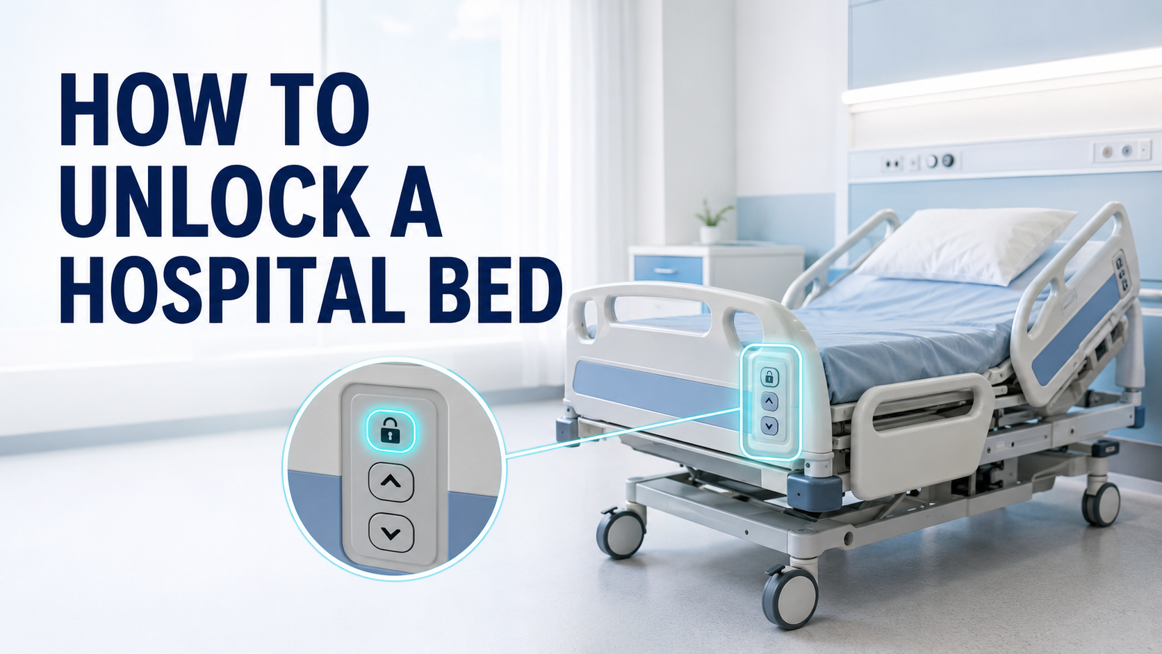So entsperren Sie ein Krankenhausbett